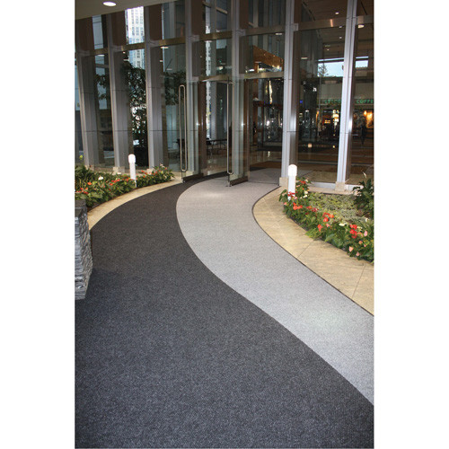 Supreme Knob Entrance Matting, Wiper/Scraper, 6-5/6' x 6' x 7/16", Charcoal Equipment World