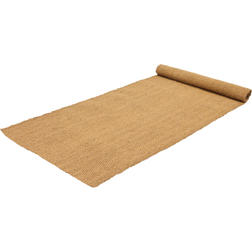 Indoor/Outdoor Coir Matting, Natural Fibre, Wiper/Scraper Type, Woven Pattern, 3-3/4' x 150', Natural Equipment World