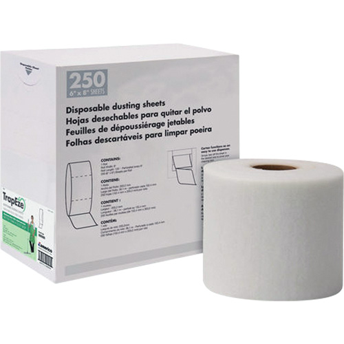 TrapEze&reg; Single Roll Disposable Dusting Sheets, Polyester, White Equipment World
