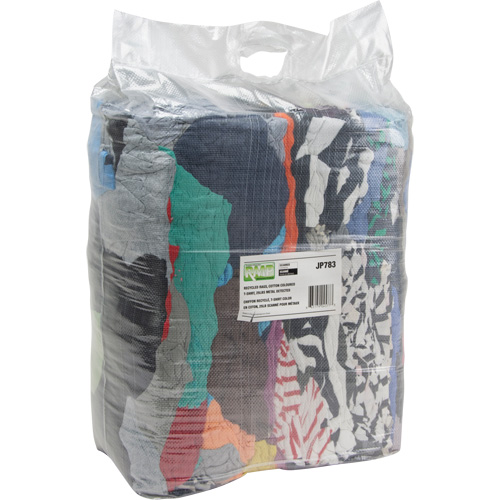Recycled Material Wiping Rags, Cotton, Mix Colours, 25 lbs. Equipment World