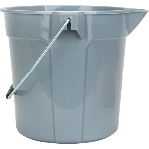 Seau rond avec bec verseur, Capacit&eacute; de 2,64 gal. US (10,57 pintes), Gris Equipment World