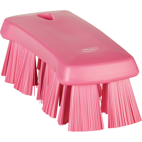 UST Hand Brush, Stiff Bristles, 6-9/10" Long, Pink Equipment World