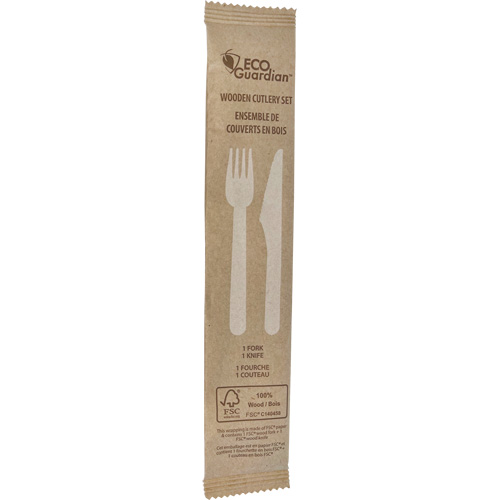 Fork & Knife Wooden Cutlery Kit Equipment World