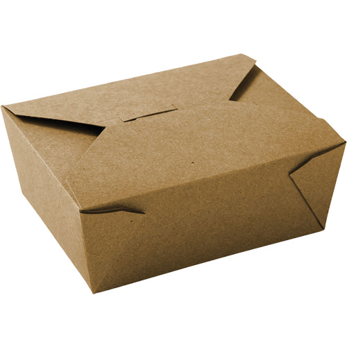 Kraft Take Out Food Containers, Corrugated, Rectangular Equipment World