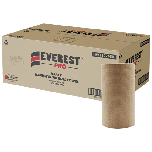 Kraft Hardwound Roll Towels, 1 Ply, Centre Pull, 205' L Equipment World
