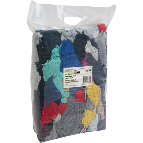 Recycled Material Wiping Rags, Cotton, Mix Colours, 10 lbs. Equipment World
