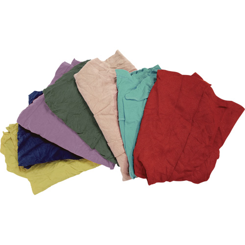 Recycled Material Wiping Rags, Fleece, Mix Colours, 25 lbs. Equipment World