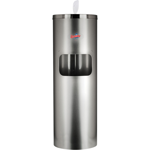 Support de plancher en acier inoxydable pour lingettes Equipment World