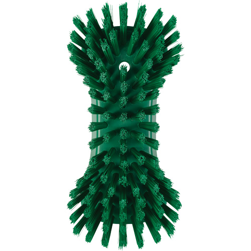 Hand Brush, Extra Stiff Bristles, 9-1/10" Long, Green Equipment World