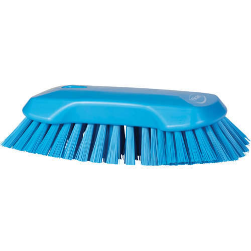 Hand Brush, Extra Stiff Bristles, 9-1/10" Long, Blue Equipment World