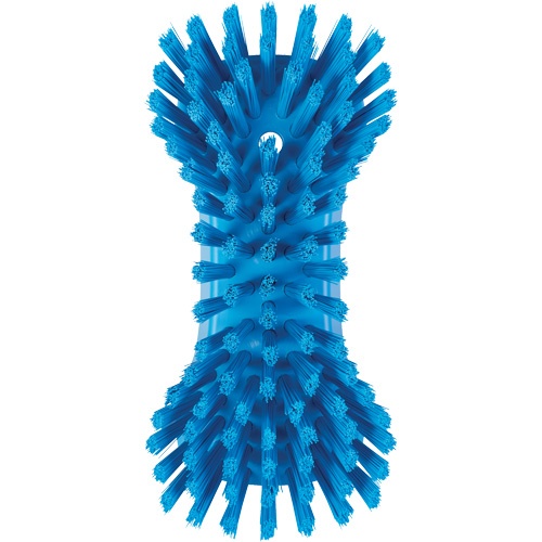 Hand Brush, Extra Stiff Bristles, 9-1/10" Long, Blue Equipment World