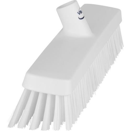 Push Broom Head, Fine/Stiff Bristles, 16-1/2", Polyester/Polypropylene, White Equipment World