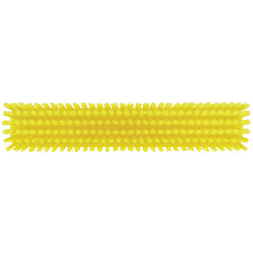 Push Broom Head, Fine/Stiff Bristles, 16-1/2", Polyester/Polypropylene, Yellow Equipment World