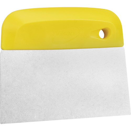 Flexible Stainless Steel Dough Cutter/Scraper, Yellow, 4-1/2" W x 5-3/4" L Equipment World