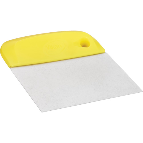 Flexible Stainless Steel Dough Cutter/Scraper, Yellow, 4-1/2" W x 5-3/4" L Equipment World