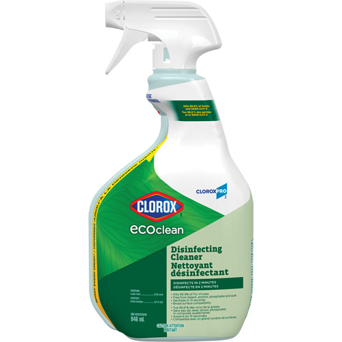 CloroxPro Clorox EcoClean Disinfecting Cleaner, 946 ml, Trigger Bottle Equipment World