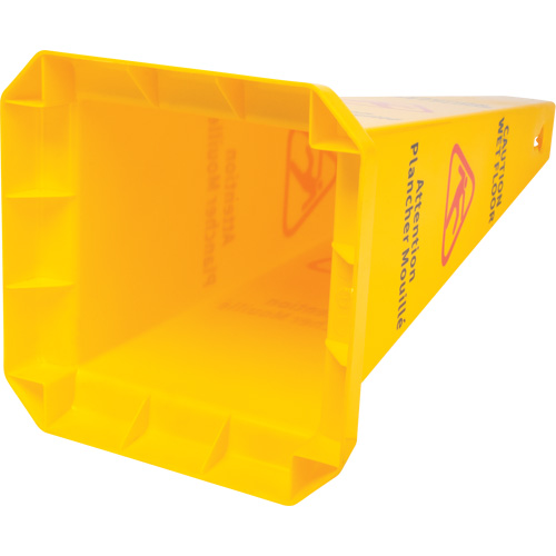 Wet Floor Safety Cone, Bilingual with Pictogram Equipment World