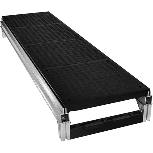 FOUNDATION Smooth Modular Aluminum Work Platform Kit, 36" W x 72" D, 400 lbs. Capacity, All-Welded Equipment World