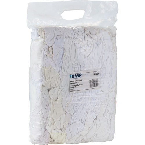 Wiper Rags, Fleece, White, 10 lbs. Equipment World