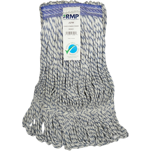 Candy-Striped Mop Head, Floor Finishing, Synthetic, Loop Style Equipment World