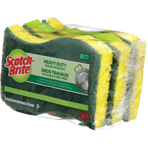 Scotch-Brite&reg; Heavy Duty Scrub Sponge, Scrubbing, 2-3/5" W x 4-2/5" L Equipment World