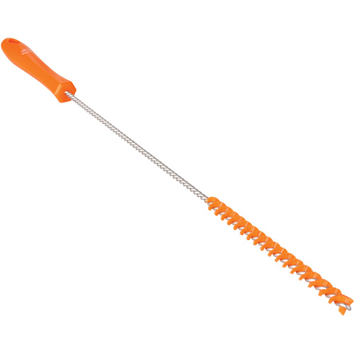 Tube Brush, Stiff Bristles, 19-7/10" Long, Orange Equipment World