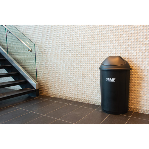 Half-Round Garbage Bin, Polyethylene, 21 US gal. Equipment World