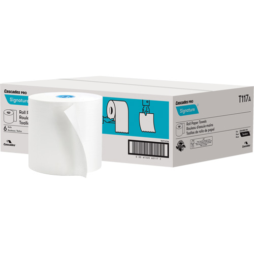 Papier essuie-tout textur&eacute; compostable &agrave; enrouler &agrave; la main PRO Signature, 1 pli, Standard, 1000' lo Equipment World