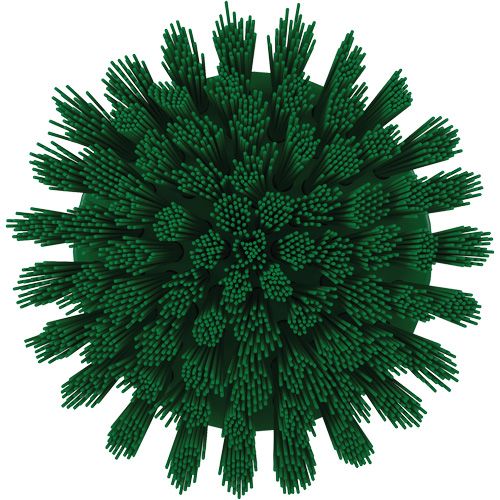 HyDrive Round Drill Brush, Extra Stiff Bristles, 3-1/10" Long, Green Equipment World