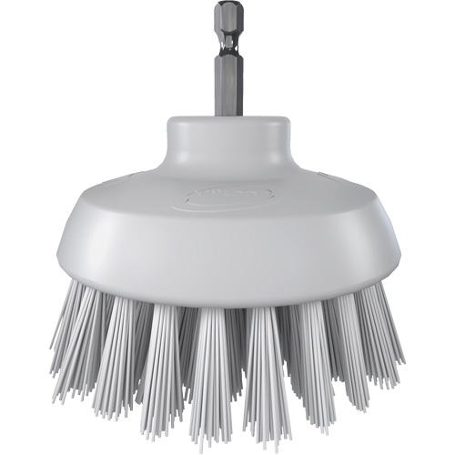 HyDrive Round Drill Brush, Extra Stiff Bristles, 3-1/10" Long, White Equipment World