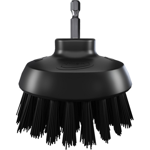HyDrive Round Drill Brush, Extra Stiff Bristles, 3-1/10" Long, Black Equipment World