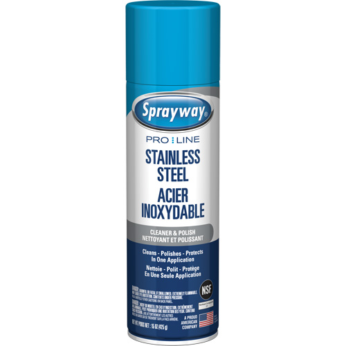 Pro Line Stainless Steel Cleaner & Polish, 15 oz., Aerosol Can Equipment World