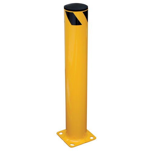 Butoir de s&eacute;curit&eacute;, Acier, 36" h x 5,5" la, Jaune Equipment World