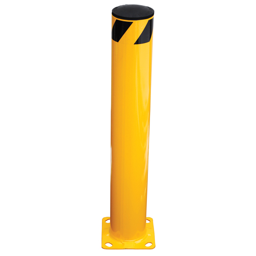 Butoir de s&eacute;curit&eacute;, Acier, 36" h x 5,5" la, Jaune Equipment World