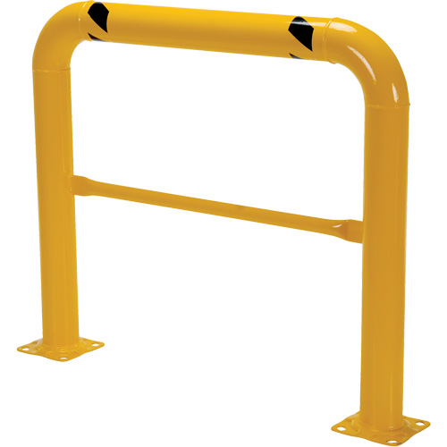 High Profile Machinery Guards, 4' W x 3.5' H, Yellow Equipment World