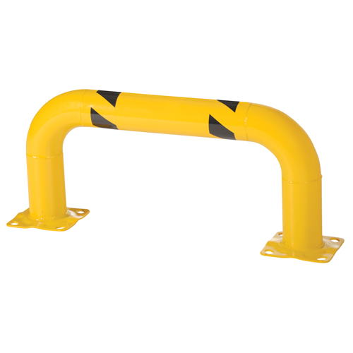 Low Profile Rack Guards, 3' W x 1.4' H, Yellow Equipment World