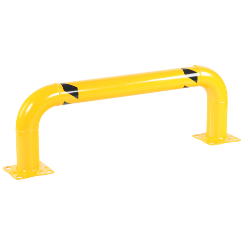 Low Profile Rack Guards, 4' W x 1.4' H, Yellow Equipment World