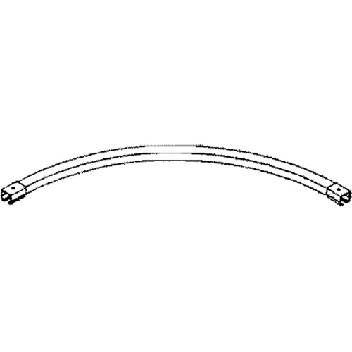 90° Curved Curtain Partition Track with Splicers, 3' L Equipment World