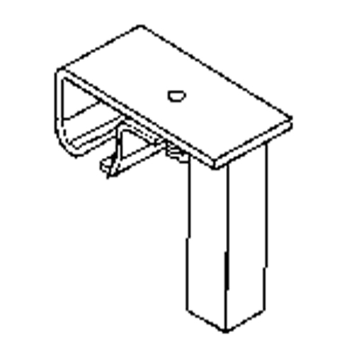 Support de rail &agrave; roulement pour quincaillerie de support au plancher Equipment World