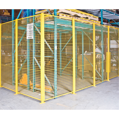 Wire Mesh Partition Components - Universal Posts, 10-1/4' H Equipment World