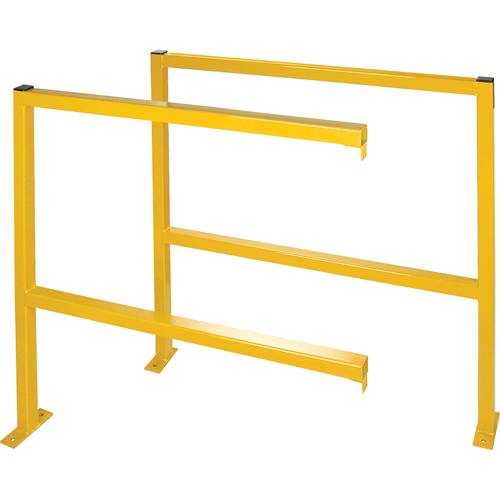Perimeter Guards - Tubular Style, 48" W x 49-1/2" H, Yellow Equipment World