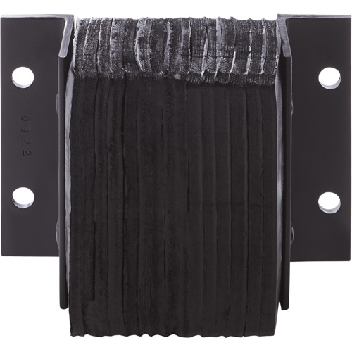 Laminated Dock Bumpers, Horizontal, Rubber, 12" W x 4" D x 12" H Equipment World