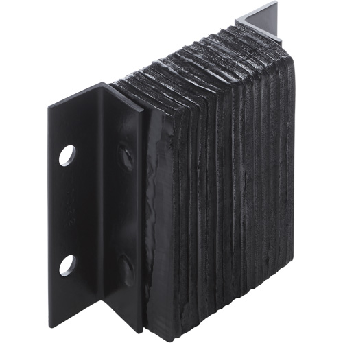 Laminated Dock Bumpers, Horizontal, Rubber, 12" W x 4" D x 10" H Equipment World