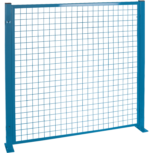 Perimeter Guards - Mesh Style, 4' H x 4' W, Blue Equipment World