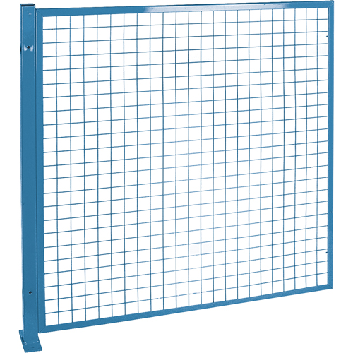 Perimeter Guards - Mesh Style, 4' H x 4' W, Blue Equipment World