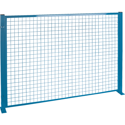 Perimeter Guards - Mesh Style, 4' H x 8' W, Blue Equipment World