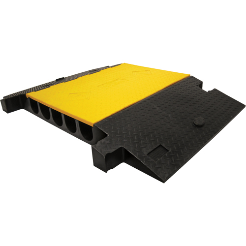 Yellow Jacket&reg; Heavy Duty Cable Protector, 5 Channels, 35.75" L x 57.25" W x 5.125" H Equipment World