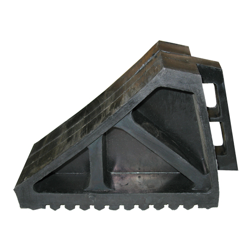 Wheel Chock, 10-5/8" x 7" x 4-1/2", Black Equipment World