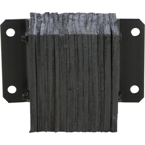 Laminated Dock Bumper, Horizontal, Rubber, 12" W x 6" D x 10" H Equipment World