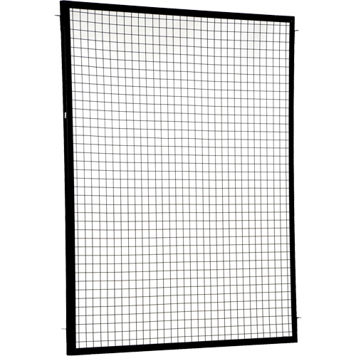 Adjustable Perimeter Guard Panel, 6' H x 5' W, Black Equipment World